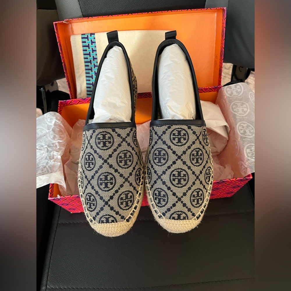 NWT Tory Burch  T Monogram Espadrilles - 9